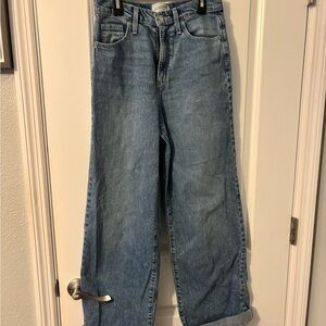 Universal Thread Blue Flare Wide Leg Denim, Sz 2